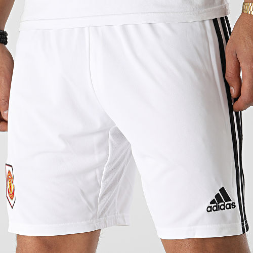 Short Jogging A Bandes Manchester United H13888 Blanc