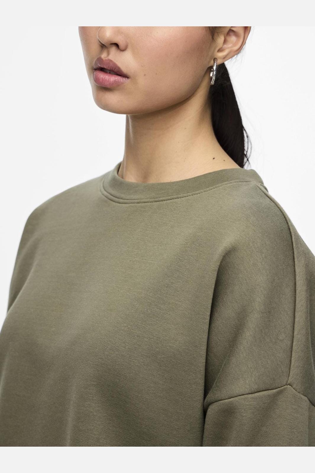Pieces Pcchilli Ls Sweat 3934553 deep lichen green