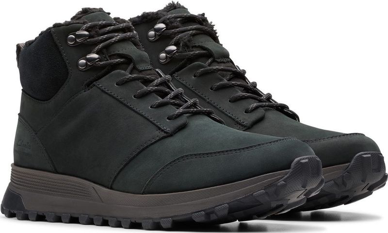 Clarks - ATL Trek Up - Veterboots - Zwart - Nubuckleer - Waterdicht