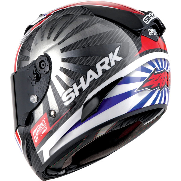 Shark - Casque Race-R Pro Carbon Replica Zarco GP France 2019 Noir / Chrome / Blanc / Rouge / Bleu