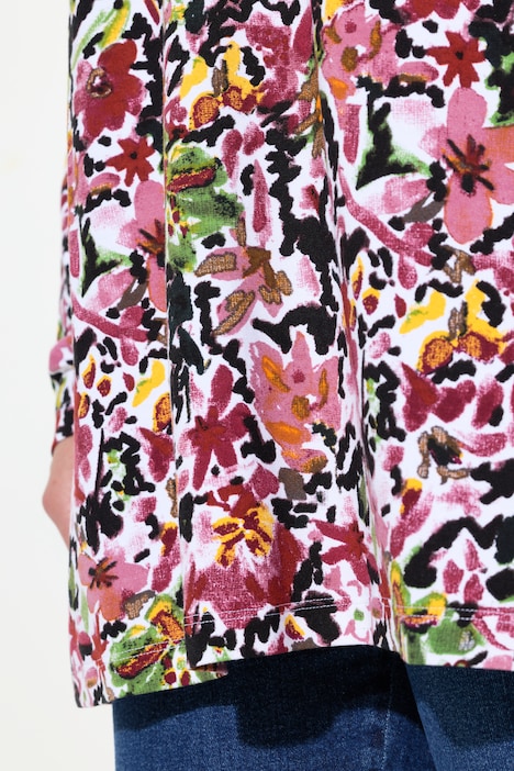 Langarmshirt, Blumenmuster