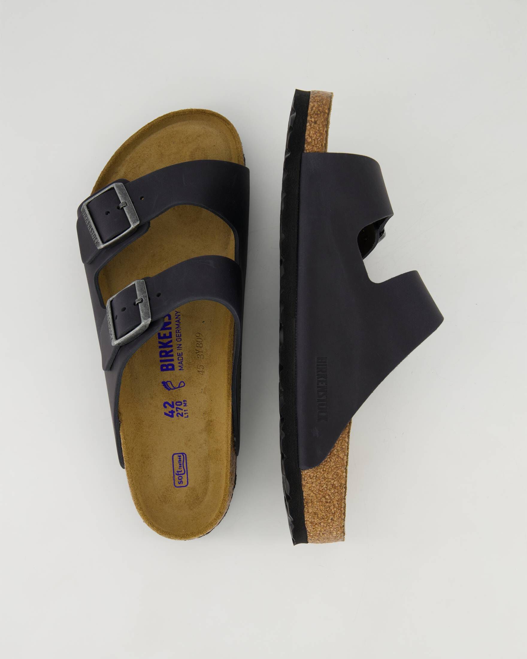 Birkenstock| Herren Pantoletten ARIZONA SFB LEOI aus Leder