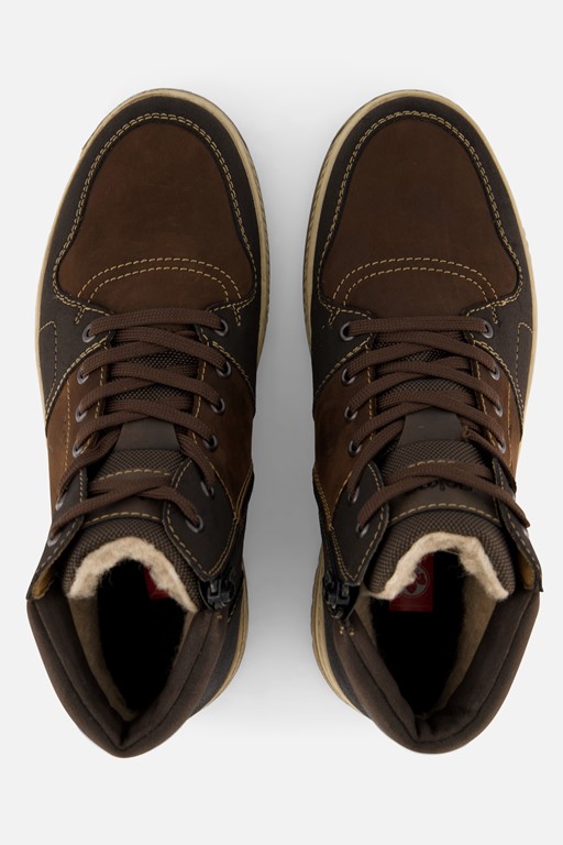Rieker Veterboots bruin Leer