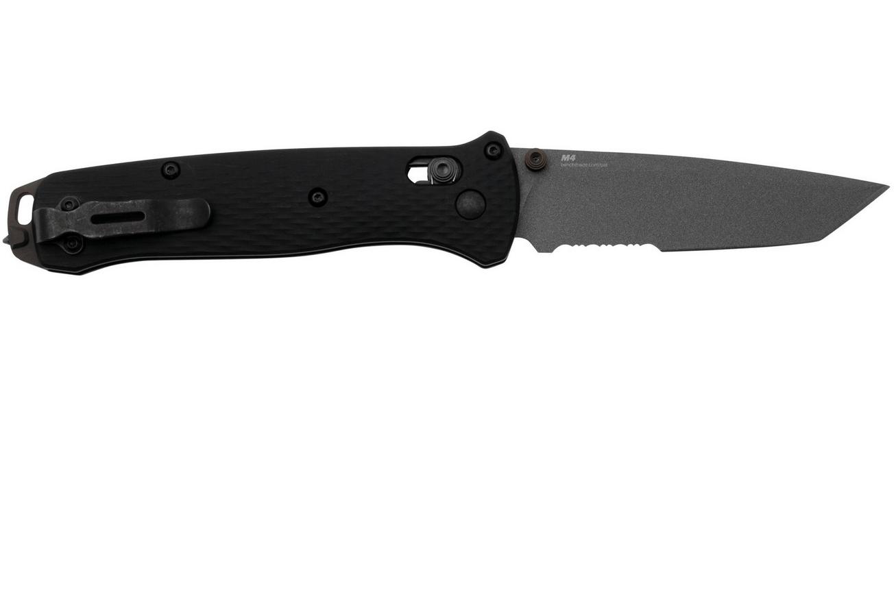 Benchmade Bailout, 537SGY-03, CPM-M4 Partly Serrated, Black Aluminium, zakmes