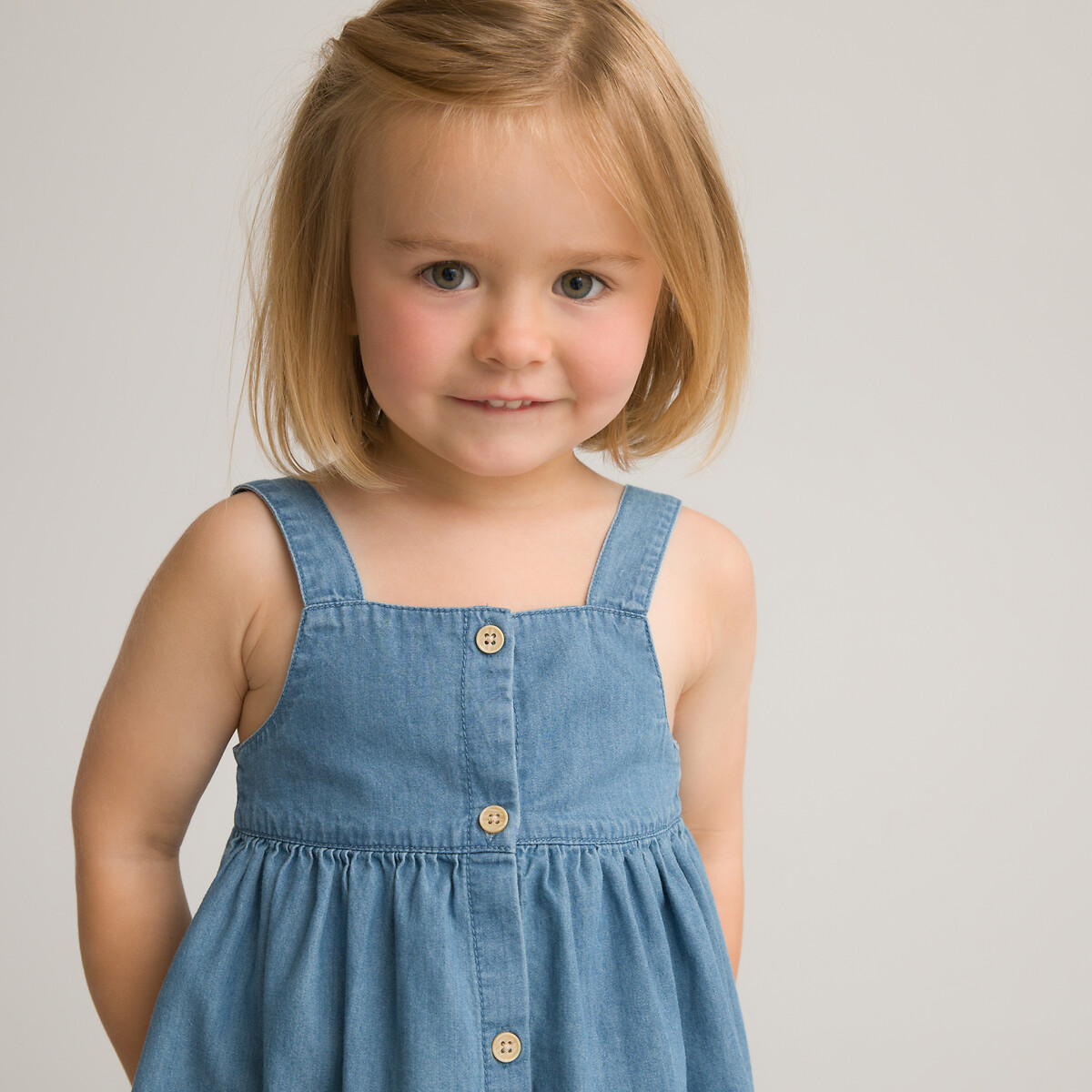 COLEÇÕES LA REDOUTE<br>Vestido jeans com alças