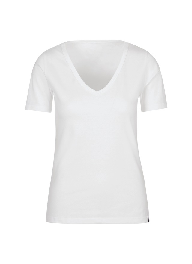 Trigema T-Shirt »TRIGEMA V-Shirt aus Baumwolle/Elastan«, 1 Stk.