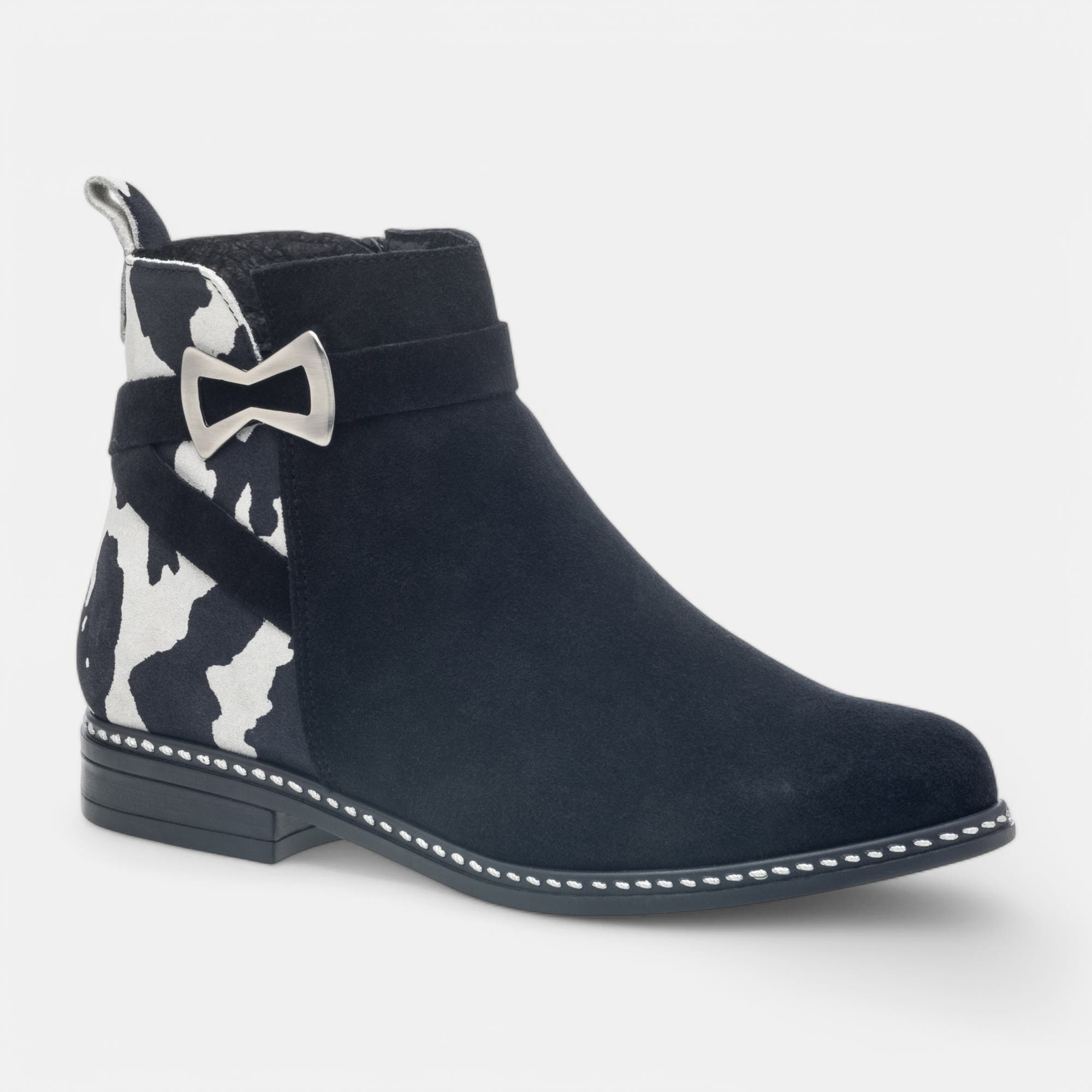 Bottines Femme en cuir noir