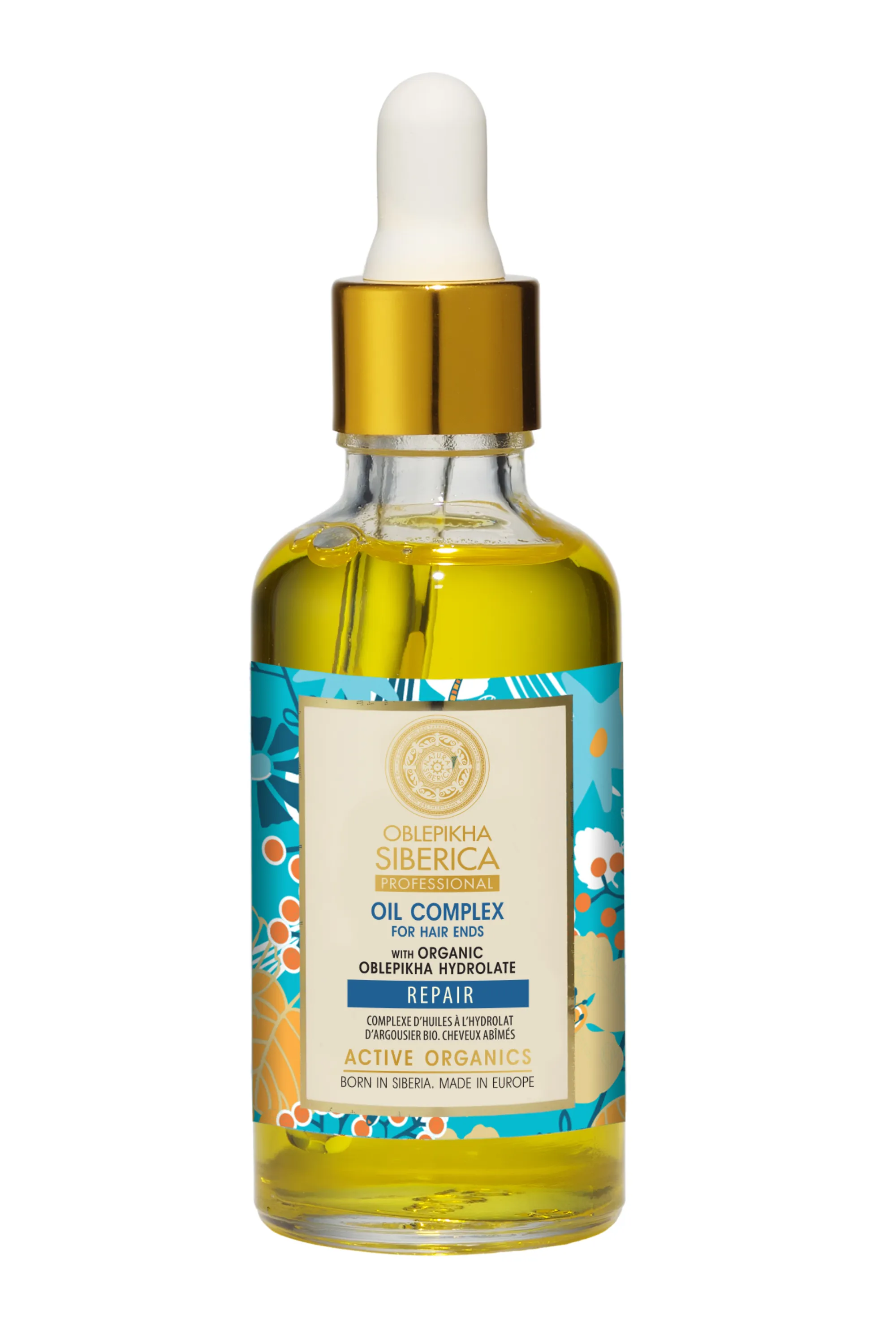Natura Siberica Complexe d’huiles d’Argousier cheveux abîmés-50 ml