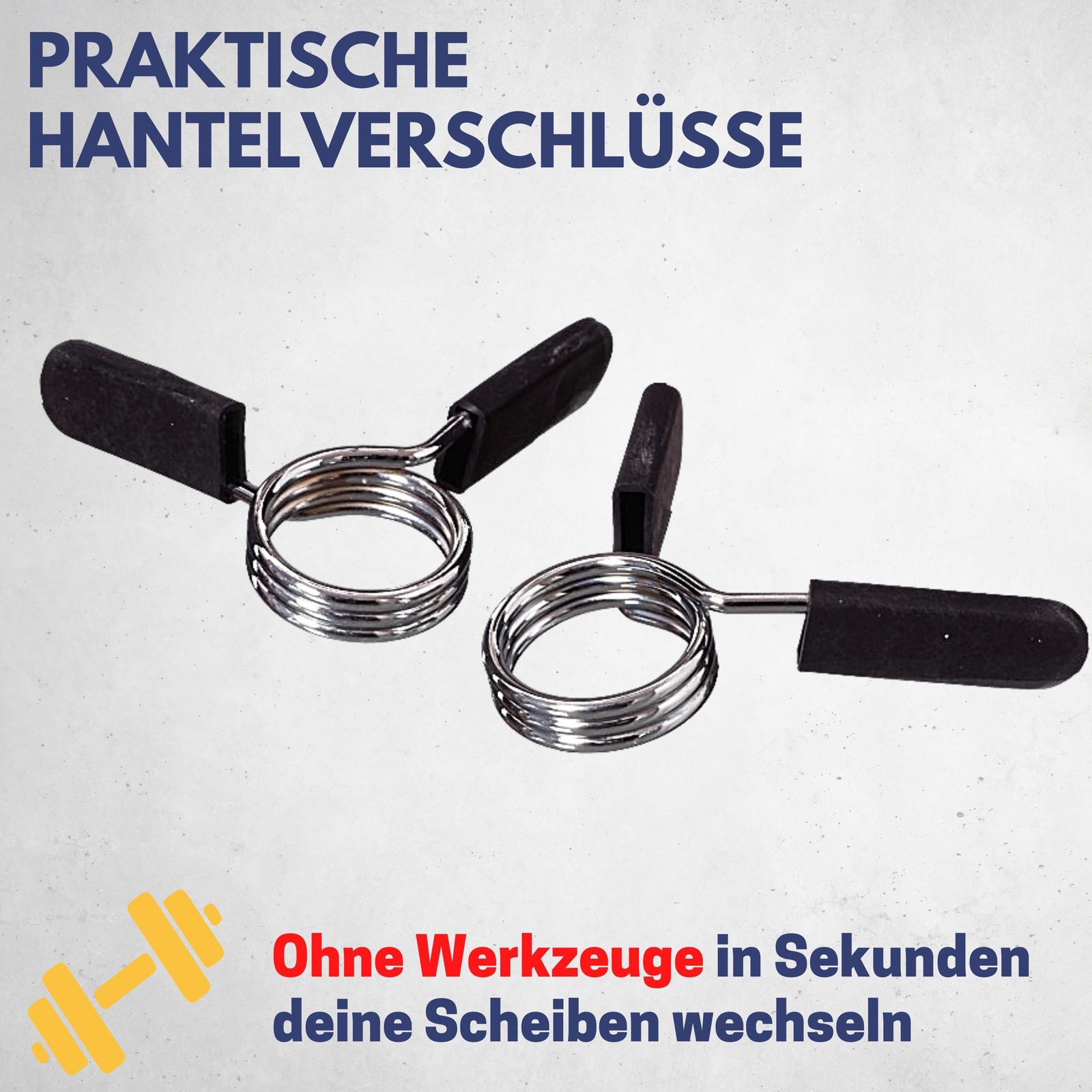 Quick-Stellringe für Hantelscheiben