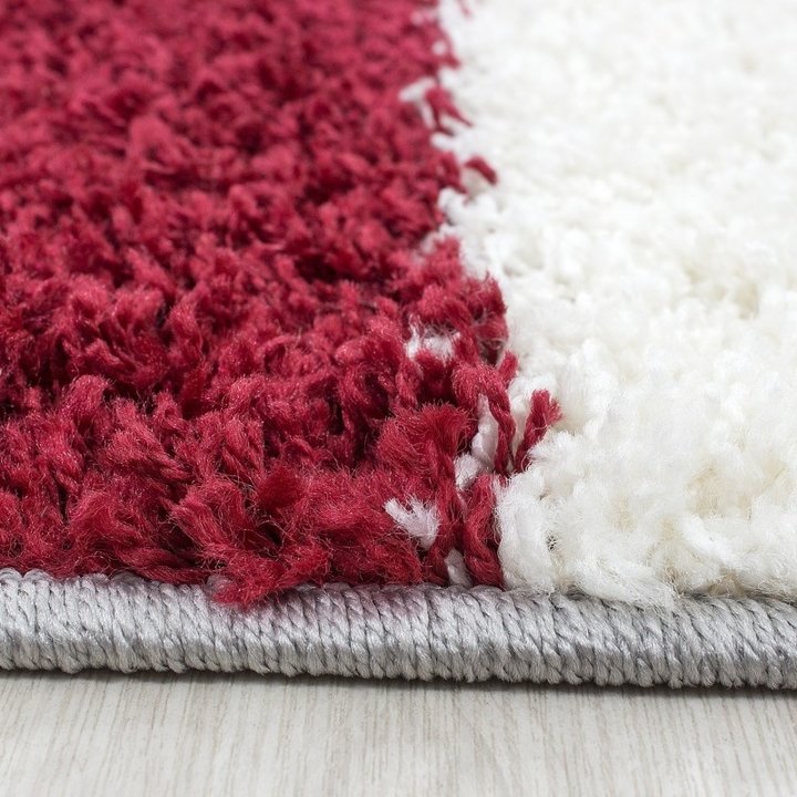 Hoogpolig vloerkleed - Cube Rood