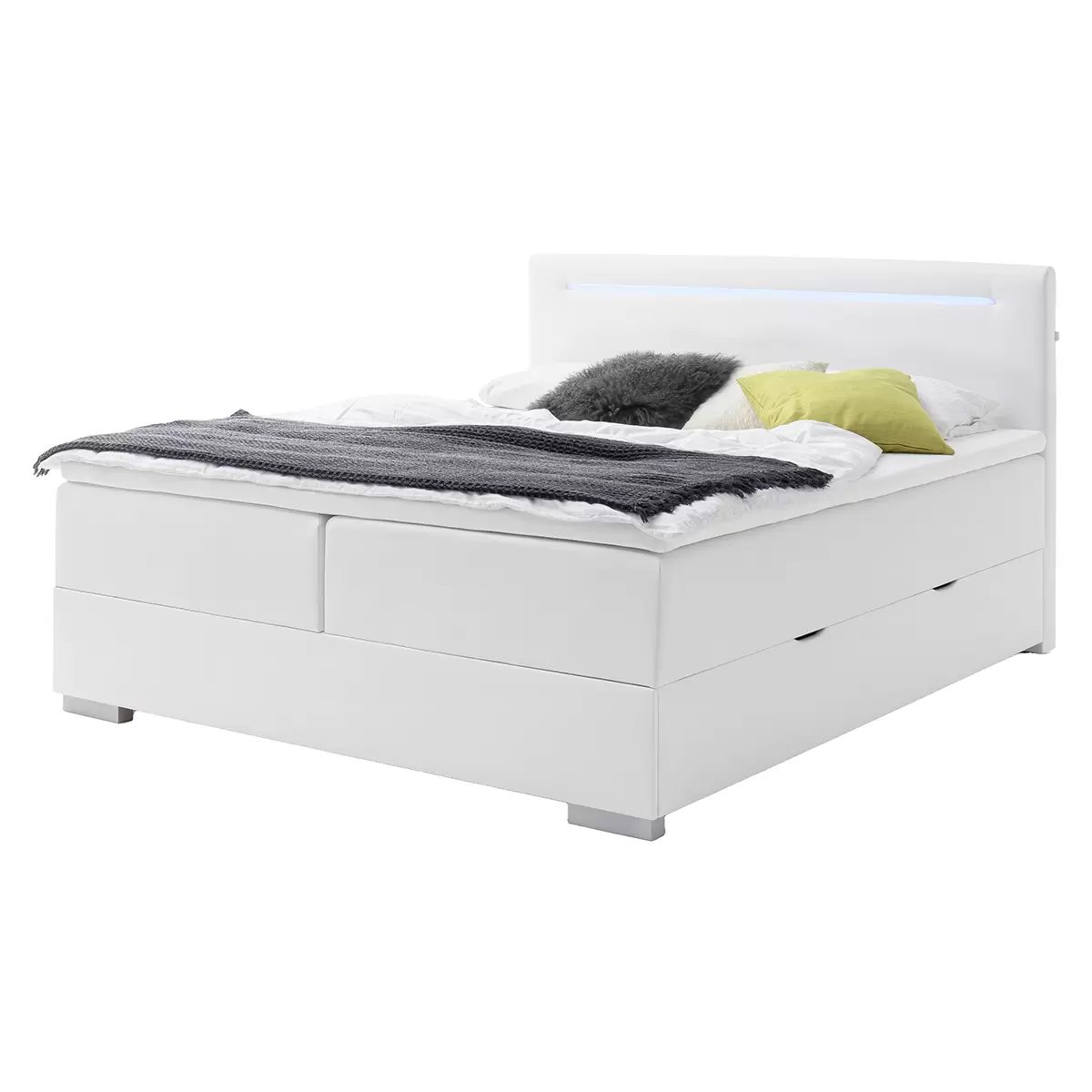 Boxspringbett Las Vegas I 160x200 weiss