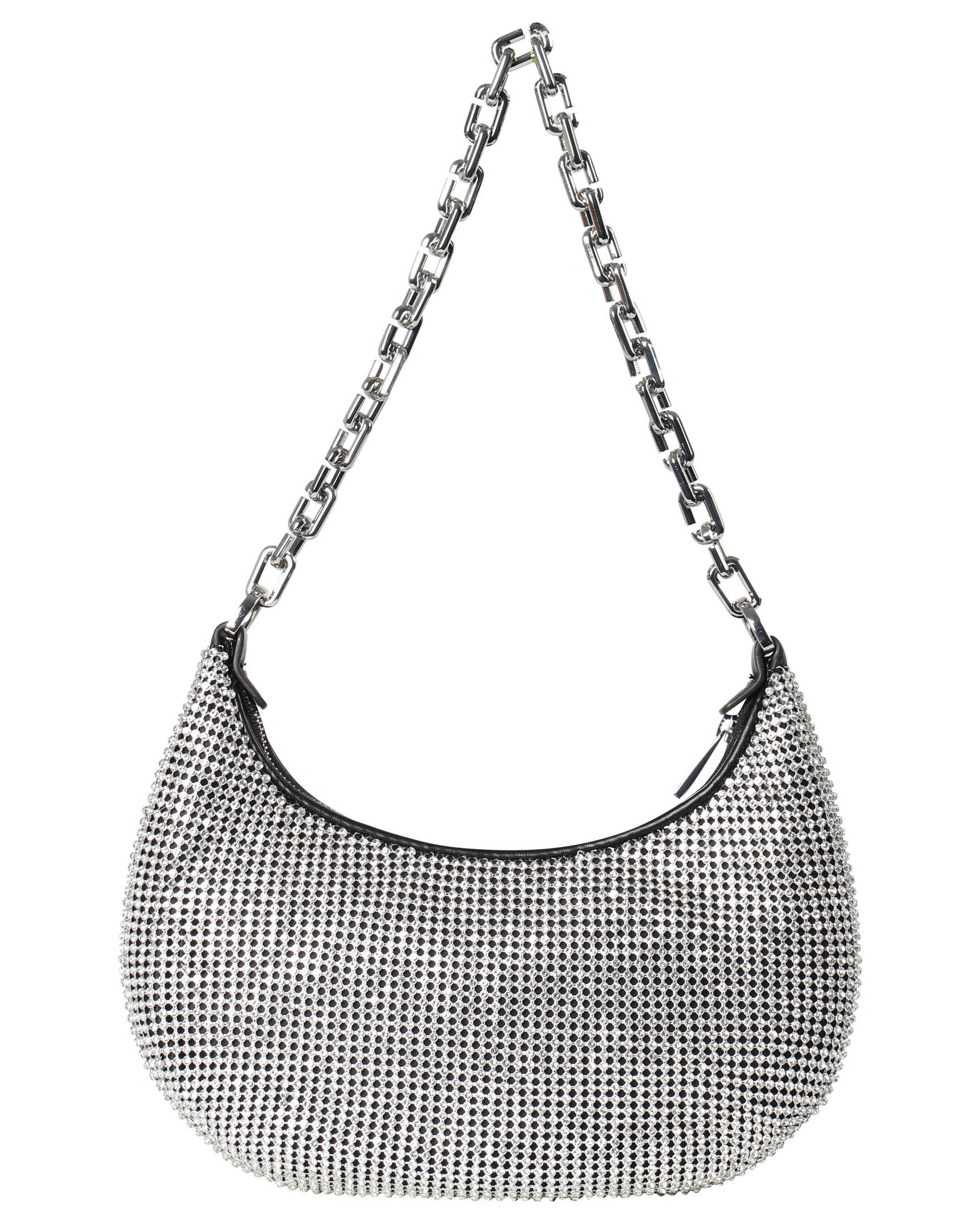 Marc Jacobs| Damen Schultertasche THE RHINESTONE SMALL CURVE