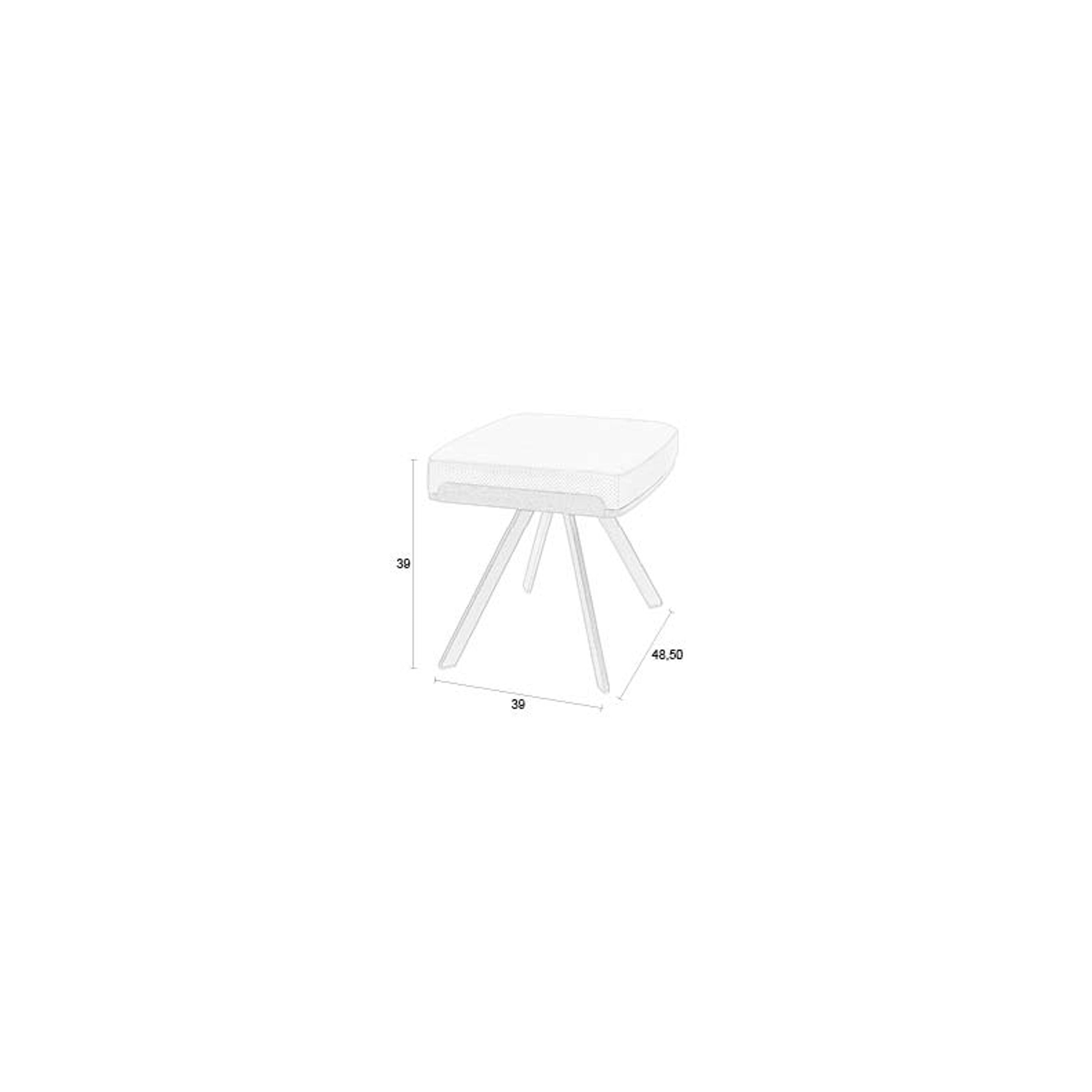 Zuiver Frie Kruk| Hocker - Beige