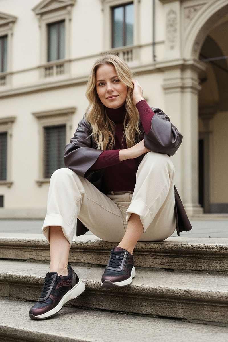 Xsensible Pula Stretchwalker HX Veterschoenen Rood Dames
