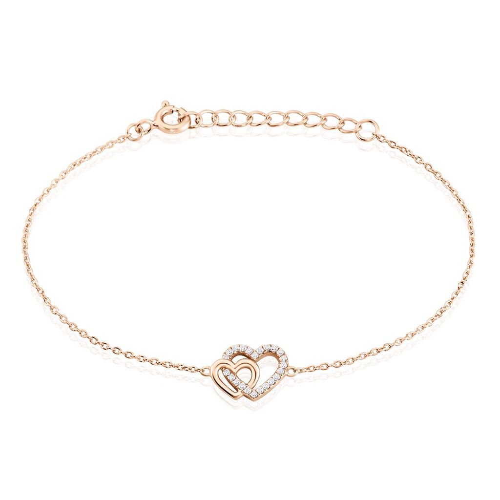 Bracelet Donatiane Argent Rose Oxyde De Zirconium