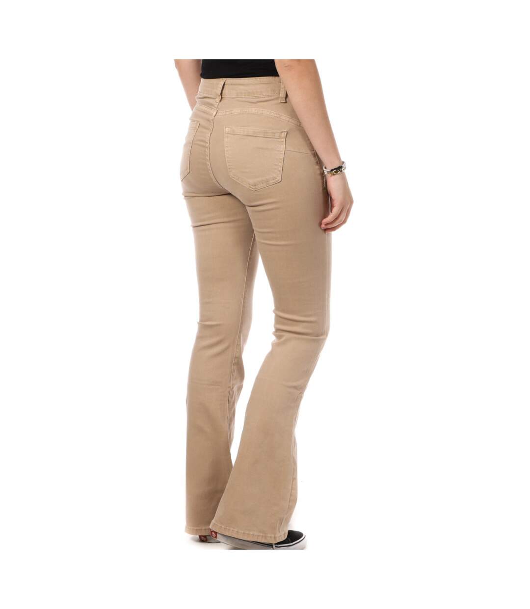 Jean Beige Femme My Tina's Evase