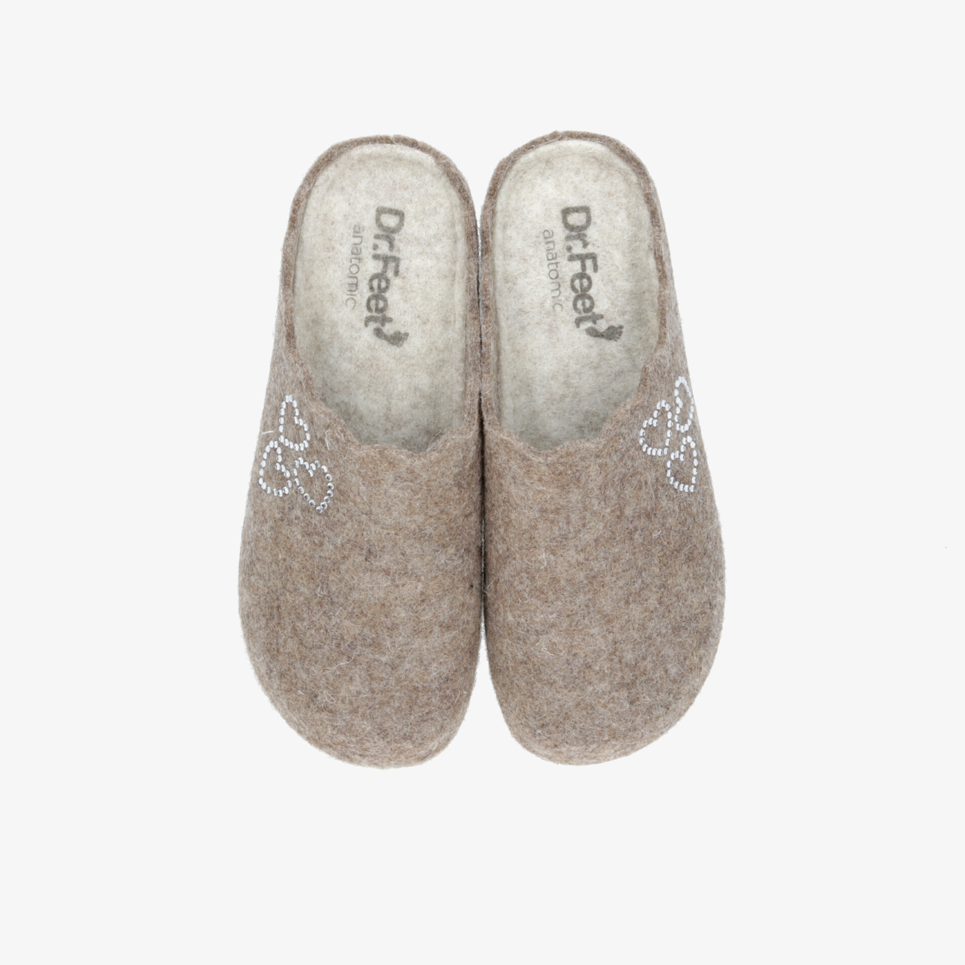 Dr. Feet Unisex Hausschuhe beige