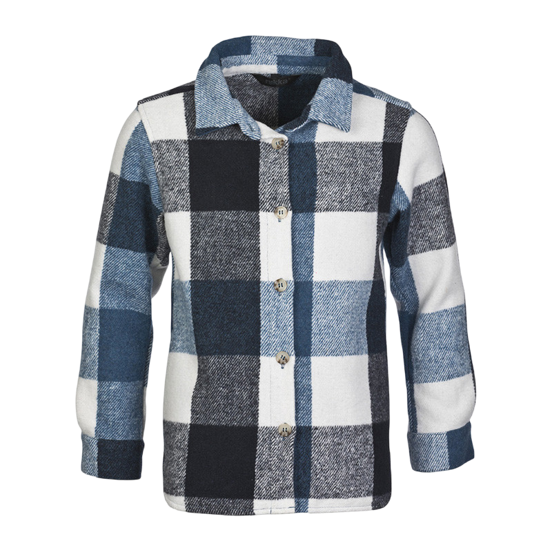 Kinder Wega Fleece Hemd-Jacke navy
