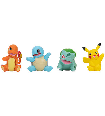 Pokémon Figuren - 4er-Pack - Kampffigurenpaket - Pikachu/Charman