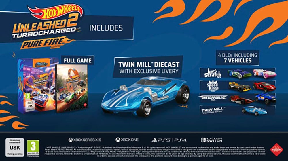 Milestone Spielesoftware »Hot Wheels Unleashed 2 Turbocharged Pure Fire Edition« PlayStation 4