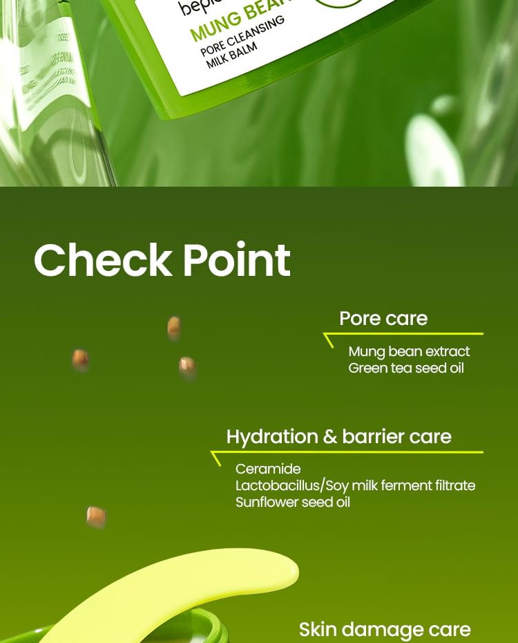 beplain - Mung Bean Pore Cleansing Milk Balm