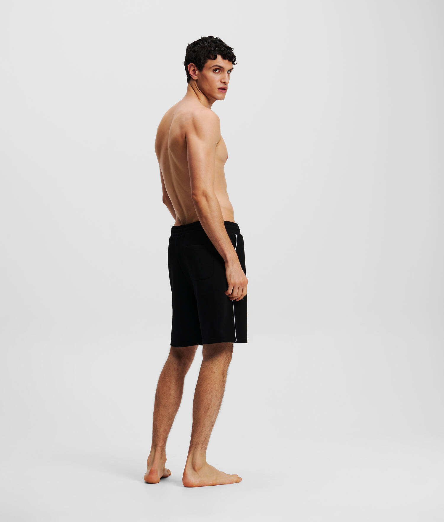SHORT MOLLETONNÉ LOUNGEWEAR HOTEL KARL - Noir