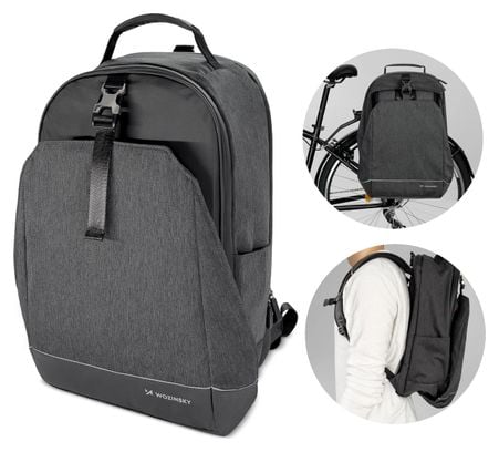 Sacoche et sac à dos 2-en-1 30L Noir