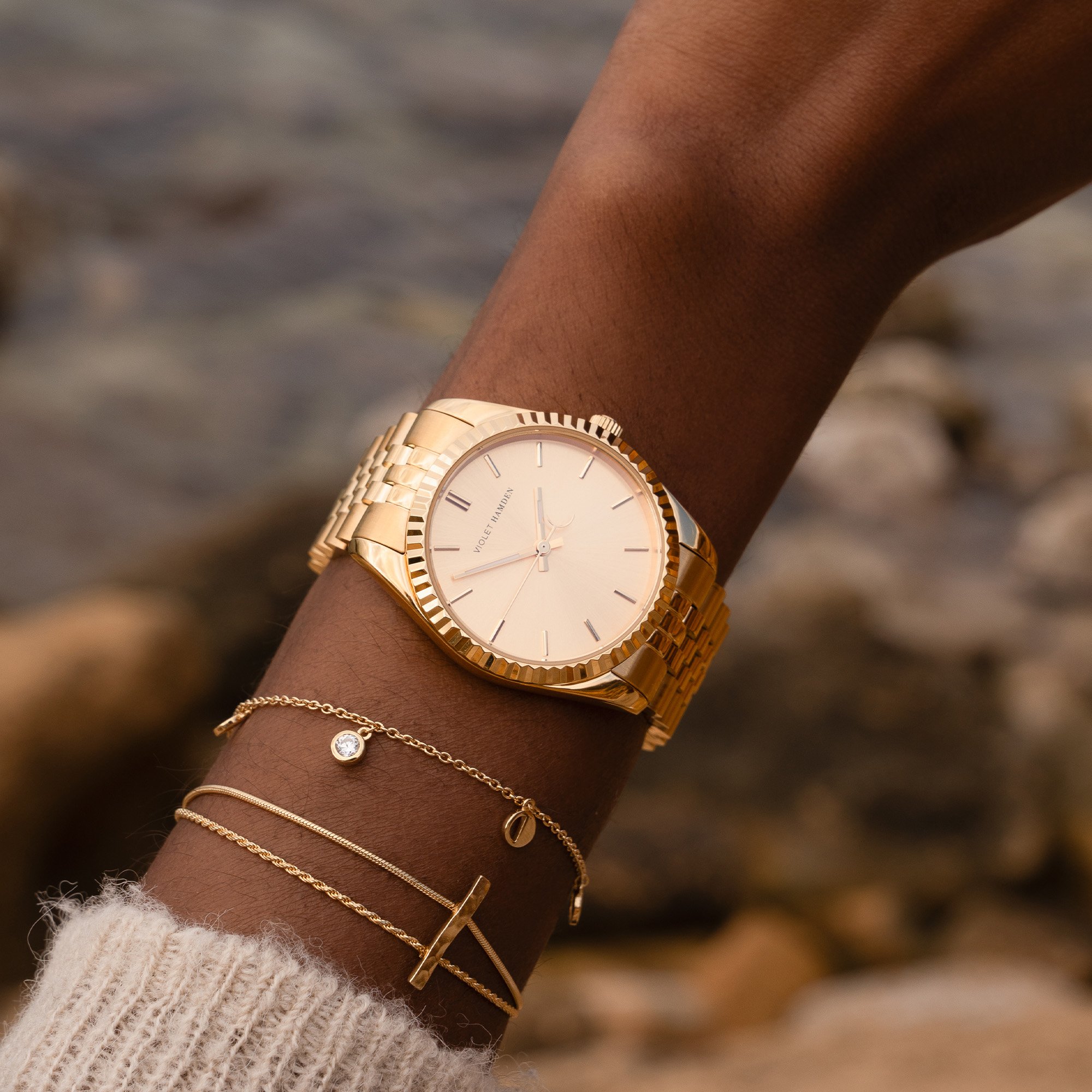 horloge Violet Hamden Violet Hamden Goud