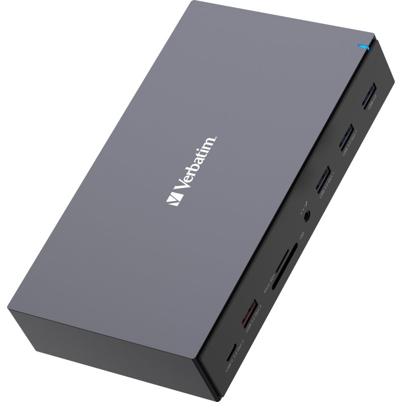 Verbatim CDS-17 Avec fil USB 3.2 Gen 1 (3.1 Gen 1) Type-C Noir, Gris