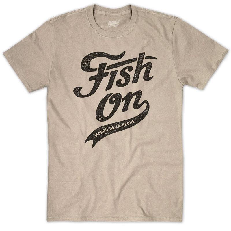 Tee Shirt Manches Courtes Homme Cyril Chauquet Fish On Vintage - Sable