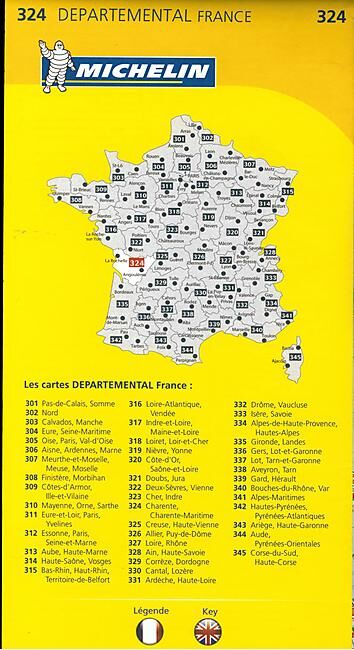 MICHELIN - 324 CHARENTE CHARENTE MARITIME
