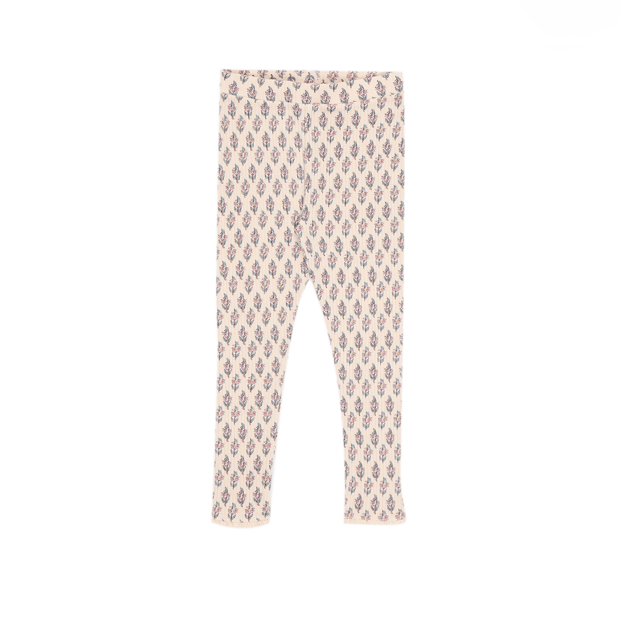 BETSY - Legging côtelé en coton imprimé | Rose