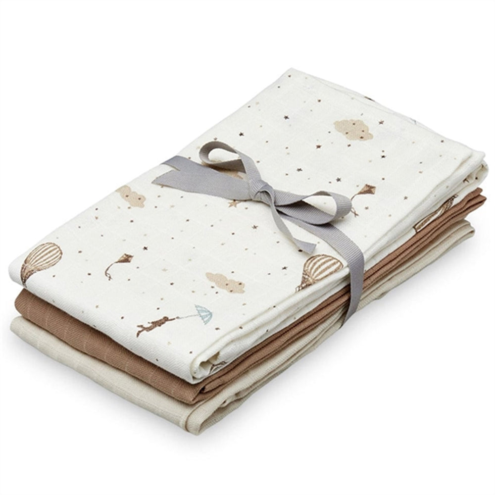 Cam Cam Stofbleer 3-pak Mix Pressed Leaves/Dusty Rose/Creme White