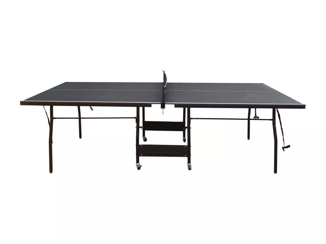 Table de ping-pong pliable à roulettes avec accessoires - Gris anthracite - L274 x P152.5 x H76 cm - GARRY