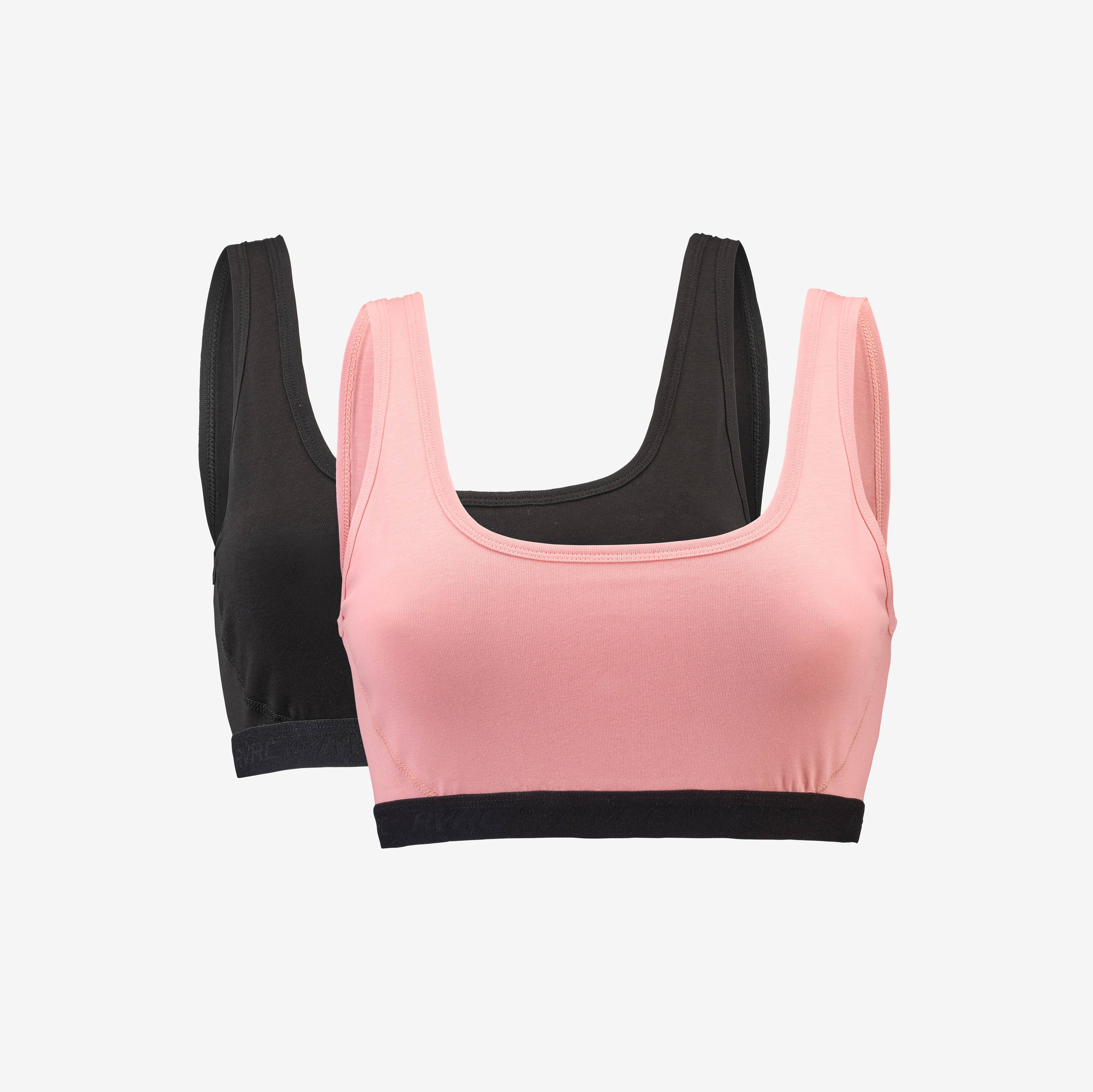2-pack Ultimate Soft Bra Dame Black/Blush