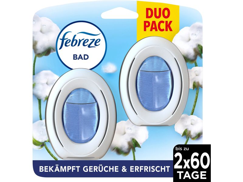 Febreze Bad Lufterfrischer Reine Frische Duo 16 ml Neutralisiert Gerüche für bis zu 60 Tage