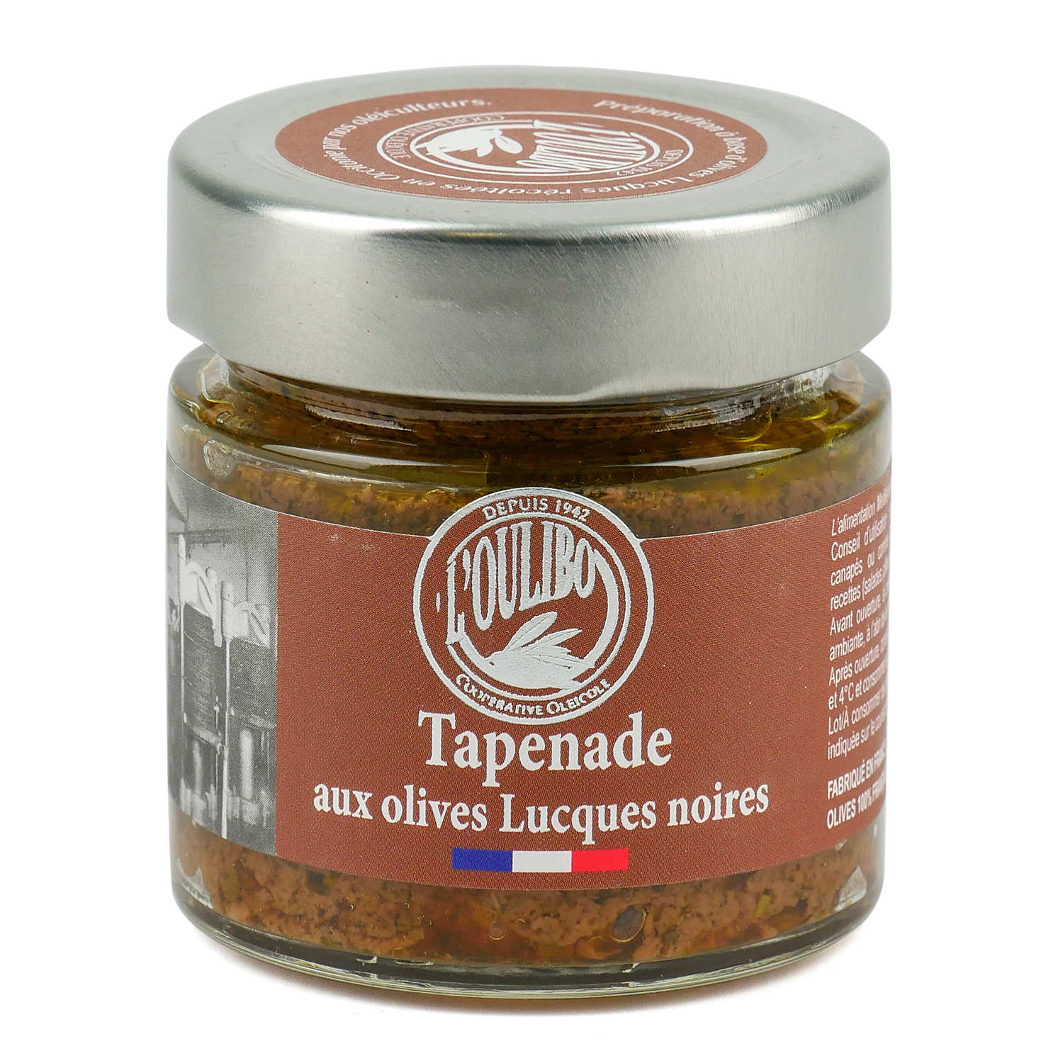 Tapenade noire 100% olives Lucques