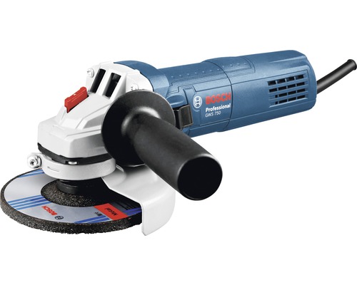 Bosch Professional GWS 750-125 haakse slijper (125 mm) inclusief slijpschijf (125 mm)