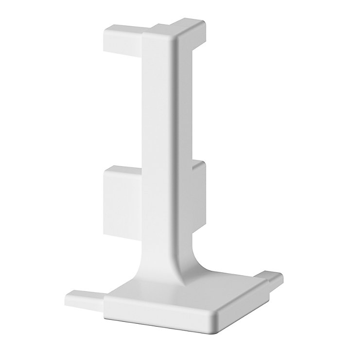 Angle extérieur pour rail de plan de travail blanc Caraway Innovo GoodHome