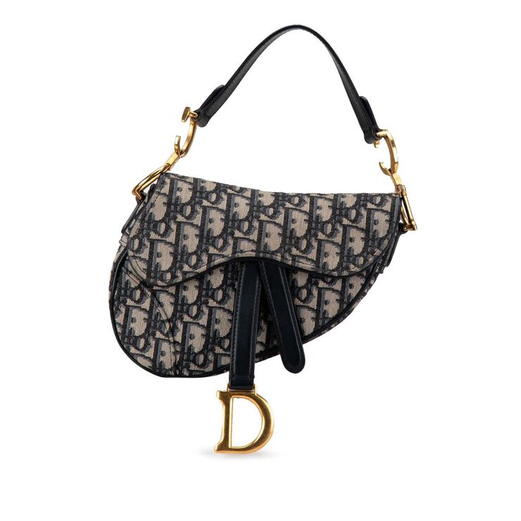 Dior Vintage Dior Saddle Bag Blue