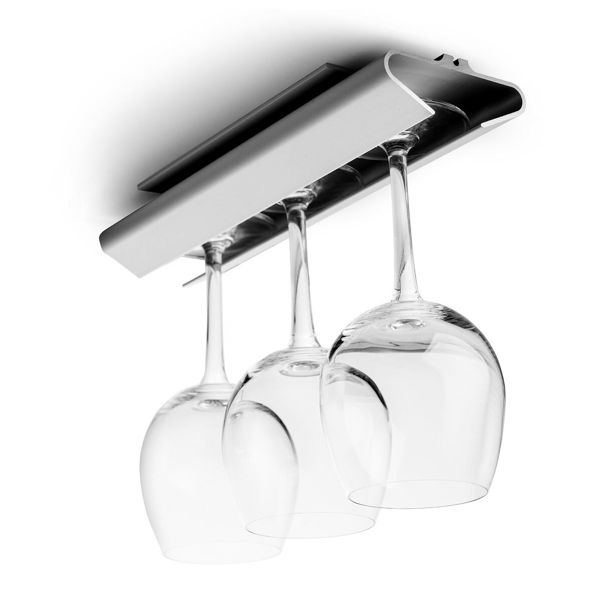 Hex vinglassholder, aluminium, 3-pack, 30 cm