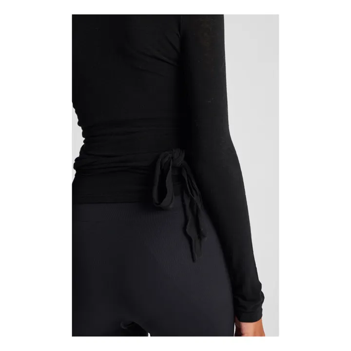 GAI+LISVA Cardigan Cache-Cœur Anne Laine | Noir