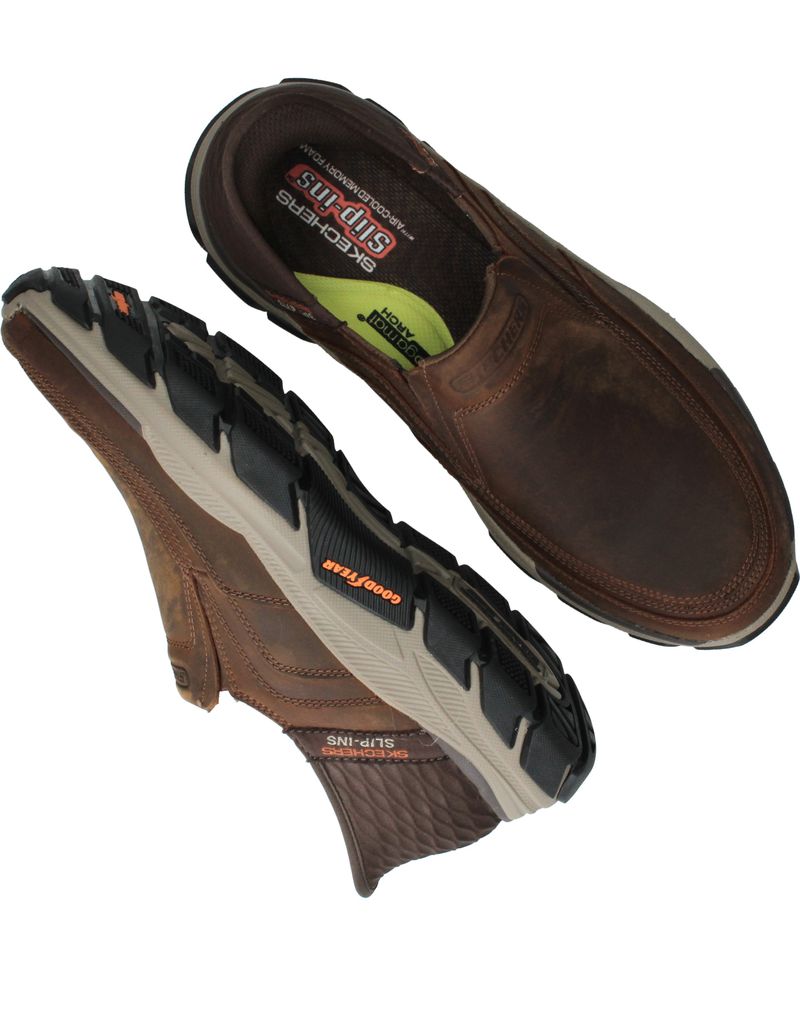 Skechers Hands Free Slip-ins RF Respected Instappers Bruin Heren