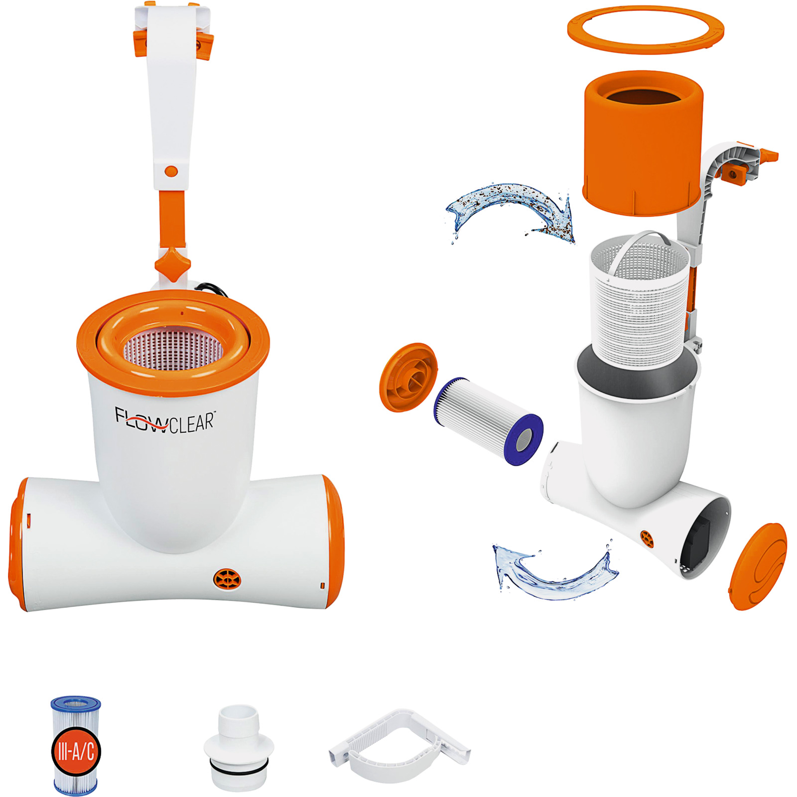 Bestway Flowclear F-Pumpe, 230V, z.Einh.