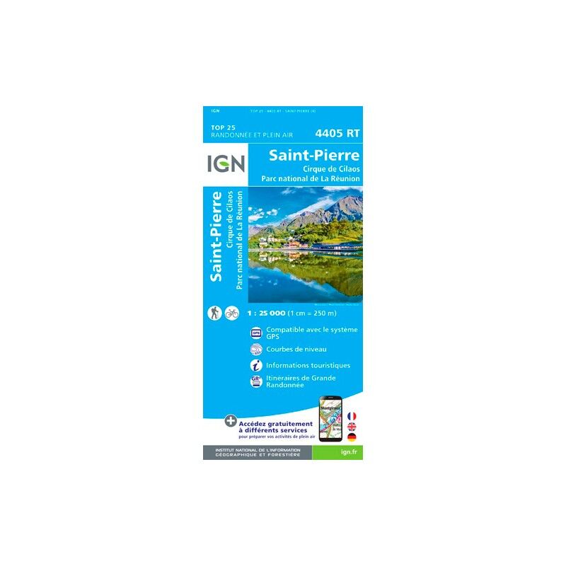 Saint-Pierre (Réunion) - Carte topographique