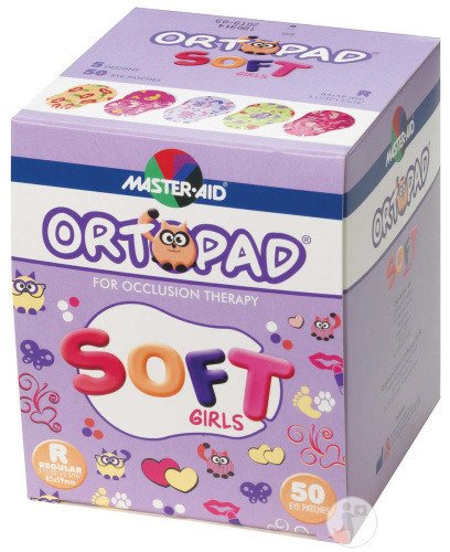 Ortopad Soft Girls Medium Caches Oculaires 76x54mm Pièces 50 (72232)