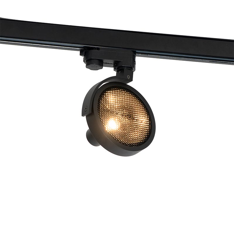 Railspot zwart voor 3-fase rail GU10 111mm - 3-Phase Master Honey