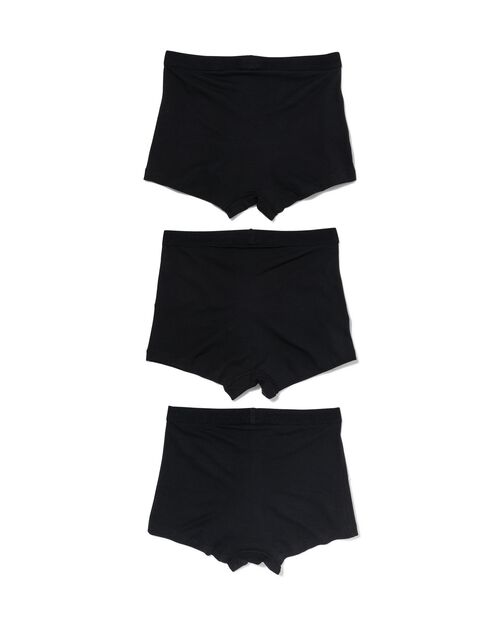 3 boxers homme modèle court noir