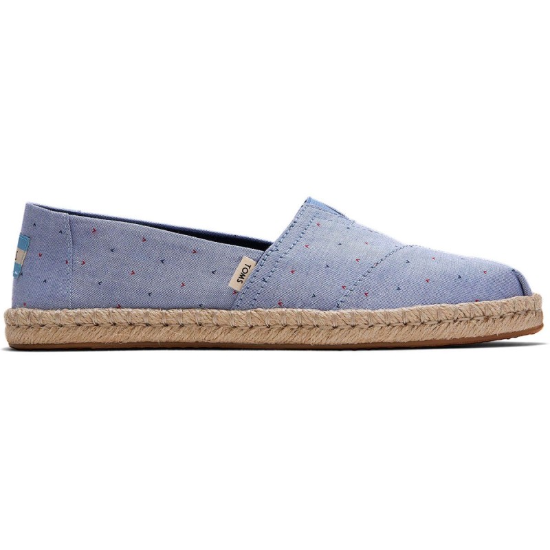 Espadrilles Cœur Bleues à Pois Femme Toms - The Corner Shop