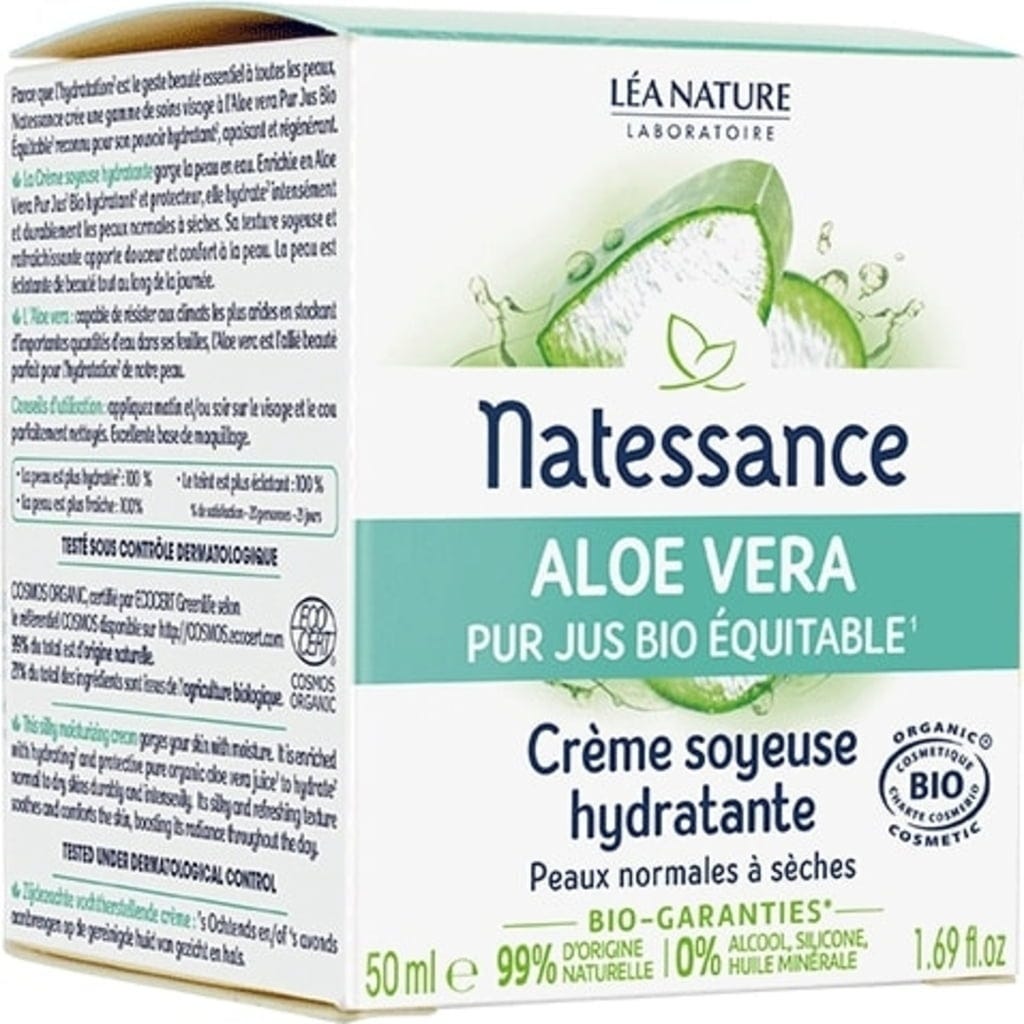 Natessance  Feuchtigkeitscreme Aloe Vera, 50 ml